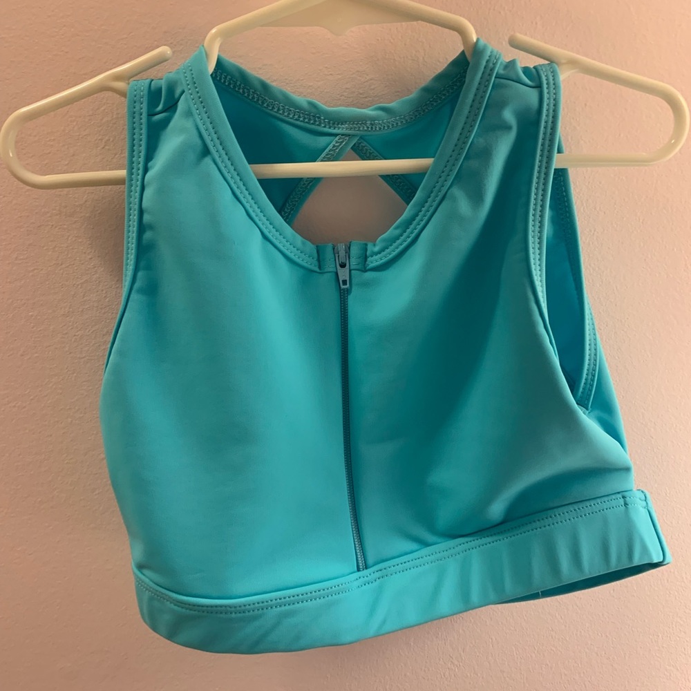 Dancewear solutions Zip-up Dance Bra Top